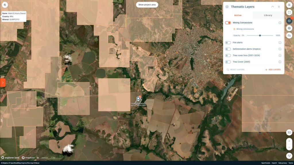 Mining Concessions layer