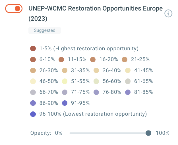 UNEP data layer