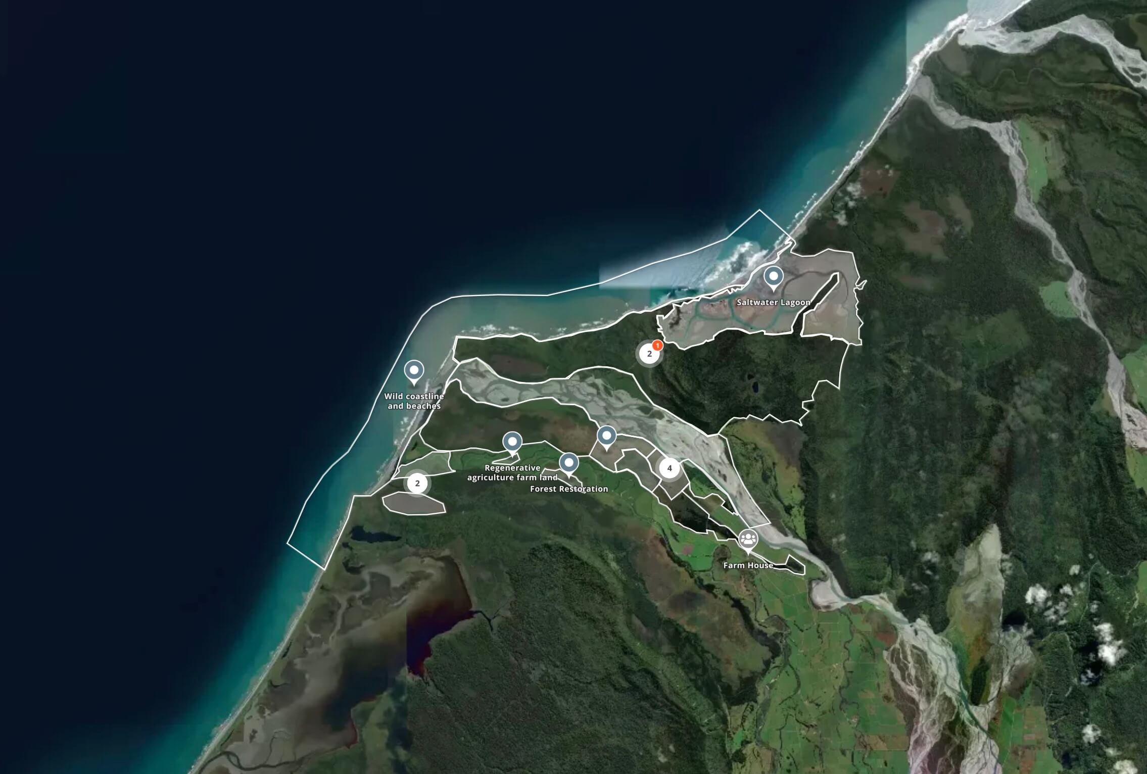 explorer.land project boundaries
